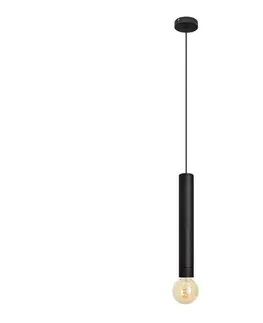 Svietidlá  LED Luster na lanku TUBA 1xGU10/20W/230V čierna W-KM 1117/1 BK