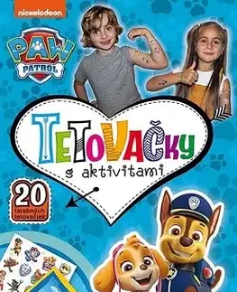 Nalepovačky, vystrihovačky, skladačky Tetovačky s aktivitami - Labková patrola