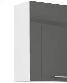 Kuchynské skrinky visiace Kuchynská skrinka Lara 45g-72 1f Mdf sedá lesk