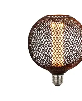 Žiarovky Searchlight 26003BK - LED dekoratívna žiarovka WIRE MESH E27/4,5W/230V 2700K 26003BK