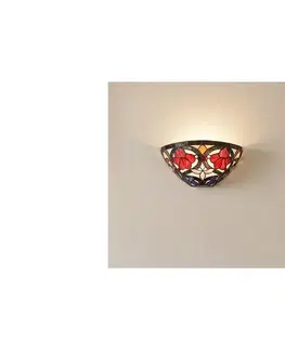 Svietidlá Elstead Quoizel QZ-LARISSA-WU - Nástenné svietidlo Tiffany LARISSA 2xE14/40W/230V QZ-LARISSA-WU