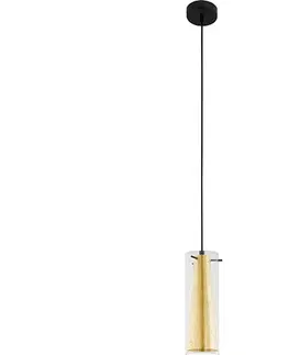 Svietidlá Eglo 79342 - Luster na lanku PINTO GOLD 1xE27/40W/230V zlatá 79342