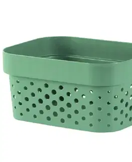 Vybavenie a dekorácie bytu Úložný box zdobený  Infinity recyklovaný 1,4l zelený 252510