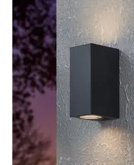 LED osvetlenie Eglo 900276 - LED Vonkajšie nástenné svietidlo JABAGA 2xGU10/4,6W/230V IP44 900276