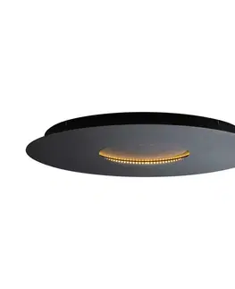 Stropné osvetlenie Moderné stropné svietidlo čierne 60 cm vrátane LED s 3-stupňovým stmievaním - Morning