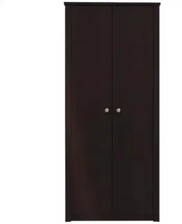 Šatníkové skrine Skriňa Finezja F2 čokoládová sonoma 90 cm