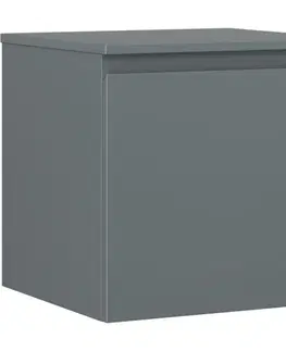 Kúpeľňový nábytok MEXEN/S - Orio kúpeľňová skrinka pod umývadlo 50 cm s doskou, 1 šuplík, grafit mat 91A10-05047-1-BFC66
