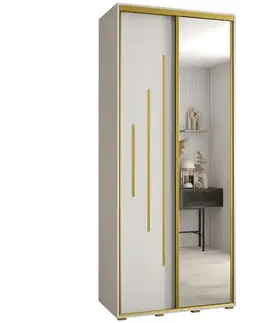Šatníkové skrine Skriňa 45 Canaris 13 120 biela/gold
