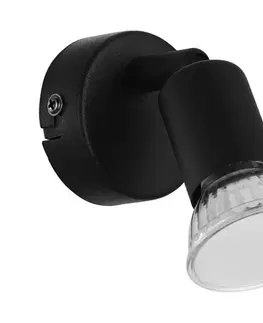 Svietidlá Eglo 32428 - LED Nástenné bodové svietidlo BUZZ-LED 1xGU10/2,8W/230V 3000K čierna 32428