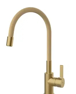 Kuchynské drezy Rubineta Rubineta - Drezová batéria FLEXY-33 NEW Zlatá OLBAFL33G