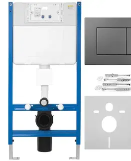 Záchody REA - Podomietkový WC systém K011A-Q + tlačidlá J Titan KPL-E0638