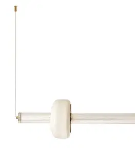 Stropná svetla PURAS lampa wisząca pozioma 15W LED 3000K klosz bezbarwny+biały