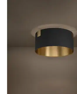 Svietidlá Eglo 39963 - Stropné svietidlo TORTOLA 1xE27/40W/230V čierna/zlatá 39963