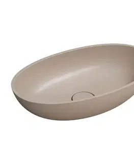 Umývadlá OMNIRES - SHELL M+ umývadlo na dosku, 60 x 35 cm, béžová mat SHELLUNDB