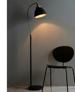 Lampy Endon 98753 - Stojacia lampa FRANKLIN 1xE27/10W/230V matný chróm/antracit 98753