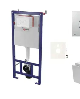 Záchody Cenově zvýhodněný závěsný WC set SAT do lehkých stěn / předstěnová montáž + WC SAT Brevis SIKOSSBR71K SIKOSSBR71K