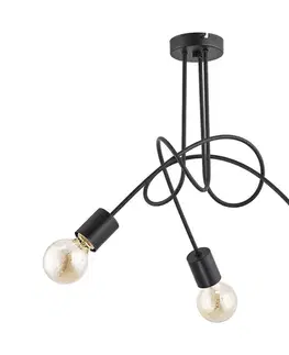 Svietidlá  Prisadený luster TANGO 3xE27/15W/230V čierna 23173