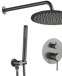 Sprchy a sprchové panely REA - Podomietková sprchová sada Lungo Grip Gun Grey + BOX REA-P8958