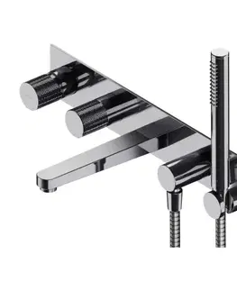 Kúpeľňové batérie OMNIRES - CONTOUR vaňová batéria 5-otvorová podomietková chróm /CR/ CT8037/1CR