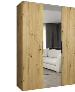 Šatníkové skrine Skriňa Marbella II 150 artisan čierna