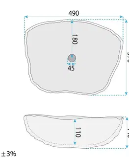 Umývadlá REA - Umývadlo na dosku Isla Marlo REA-U3512