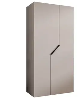 Šatníkové skrine Skriňa Andrew 1-100 kašmír/čierna