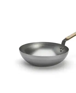 Panvice a hrnce De Buyer 5717.28 - Panvica Wok MINERAL B BOIS 28 cm 5717.28