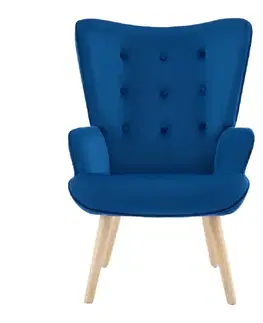 Moderné kreslá Kreslo Nicol modrá