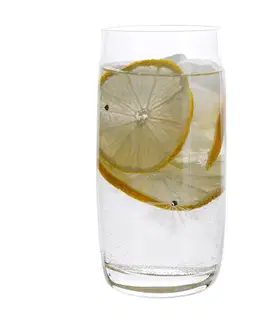 Poháre KONDELA Snowflake Drink pohár na vodu (4 ks) 460 ml priehľadná / biela