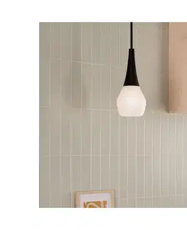 Svietidlá Elstead Kichler KL-DEELA-P-BK - Závesné svietidlo na tyči DEELA 1xE27/60W/230V priemer 17,8 cm čierna KL-DEELA-P-BK