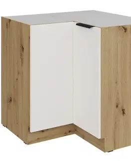 Kuchynské skrinky stojace Kuchynská skrinka Aria-Wh/Ar Anti Fingerprint 90x90 Dn 2f Bb