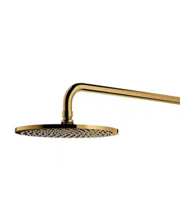 Sprchy a sprchové panely OMNIRES - SLIMLINE hlavová sprcha vrátane ramena, o25 cm zlatá /GL/ WGSET1GL