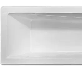 Vane BESCO - Obdĺžniková vaňa TERME - Nožičky k vani - Bez nožičiek, Rozmer vane - 160 × 70 cm OLVTER16