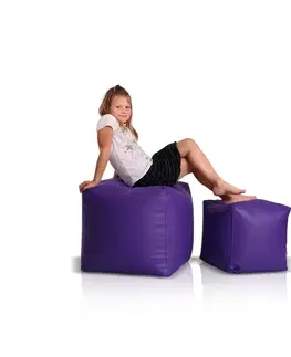 Sedacie vaky a kocky Sedací vak taburetka malá fialová TiaHome
