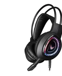 Predlžovacie káble  Herné LED RGB súchadlá VARR s mikrofónom VH8010L
