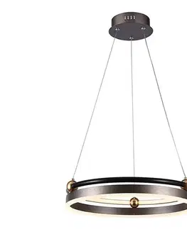 Svietidlá  LED Luster na lanku LED/20W/230V 3000K pr. 42 cm hnedá 23098