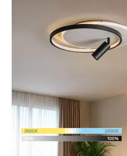 Svietidlá BRILAGI - LED stmievateľné stropné svietidlo UNITY LED/48W/230V + 1xGU10/3W biela/čierna +DO BR2132-450