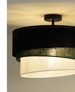 Svietidlá  - Prisadený luster TRIO 1xE27/15W/230V pr. 45 cm čierna/zelená/biela 604925
