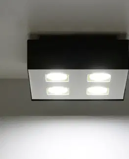 Vnútorné osvetlenie Stropná Lampa Atlanta 4 BLACK A-073