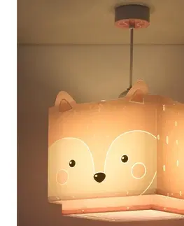 Svietidlá Dalber 64582 - Detský luster LITTLE FOX 1xE27/60W/230V 64582M