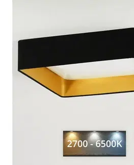 Svietidlá BRILAGI-LED Stmievateľné svietidlo VELVET SQUARE LED/36W/230V Wi-Fi Tuya+DO čierna