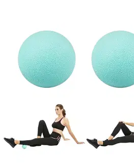 Masážne prístroje Masážne loptičky inSPORTline Thera 9 cm tyrkysová