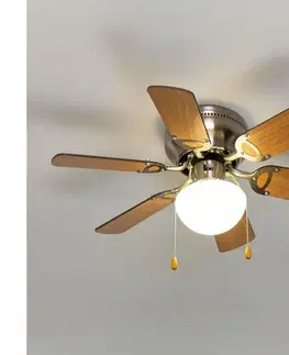 Ventilátory ZE - Stropný látor GALDANA 1xE27/60W/230V hnedá/béžová 03802-ZEV