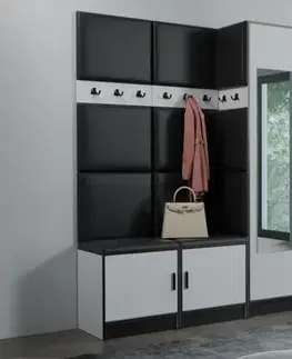 Všetky produkty Predsieňový nábytok Roj 21 biely + Madryt 1100 ekokoža čierna