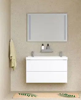 Kúpeľňový nábytok Mereo Siena, kúpeľňová skrinka s keramickým umývadlom 61 cm, antracit mat CN430