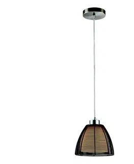 Svietidlá Searchlight 20032 - Luster na lanku 1xE27/60W/230V pr. 19 cm čierna 20032
