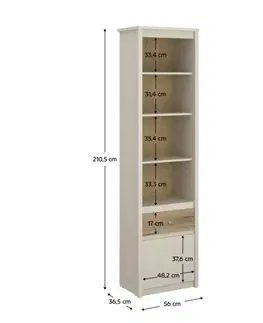 Obývacia izba Regál KAROS 1D1S Tempo Kondela
