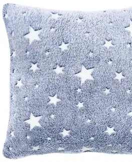 Obliečky 4Home Obliečka na vankúšik Stars svietiaca modrá, 40 x 40 cm