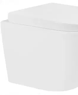 Záchody MEXEN/S - Lena Závesná WC misa vrátane sedátka, duroplast, biela 30220200