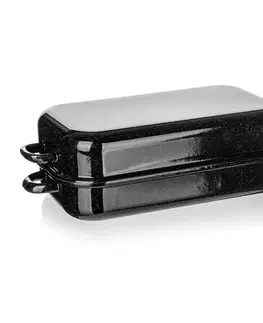 Formy na pečenie Banquet 2-dielny hranatý smaltovaný pekáč CULINARIA Black, 35 cm